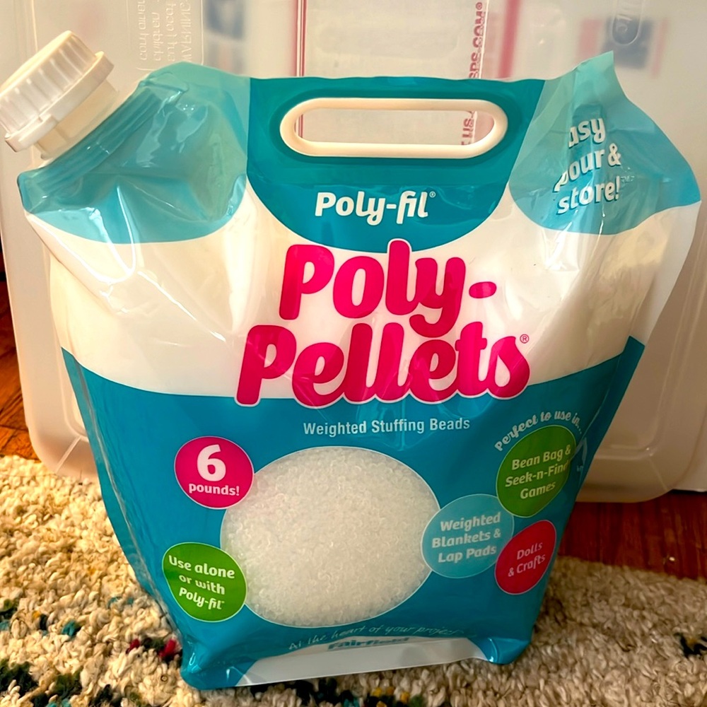 Fairfield Poly-Pellets Weighted Stuffing Beads-6lbs New!